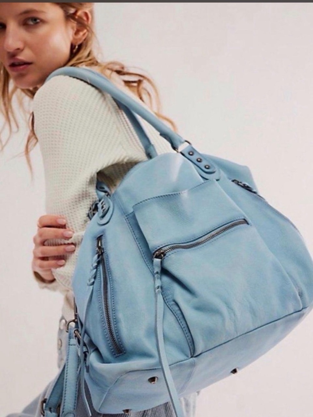 We The Free sail blue - Big Emerson bag - with Front Zip Pockets - Picture 3 of 9